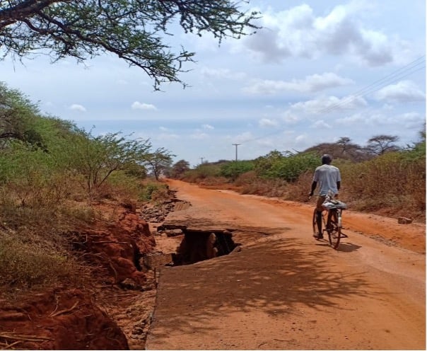  the rough road stretch. 72km from Laset to Taveta Town
