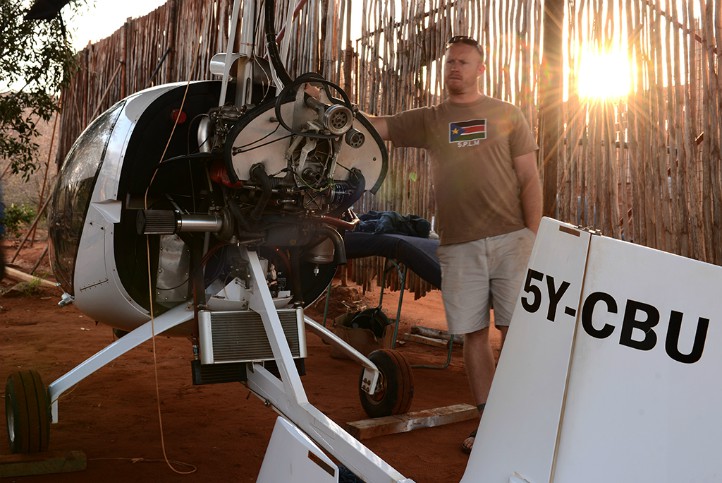 A Man And His Plane Take To The Tsavo Skies
