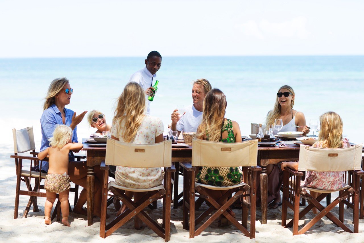 Kinondo Kwetu Hotel Big Family Lunch by the Ocean, Galu Beach, Diani Beach, Kenya Large